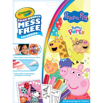 Peppa Pig Crayola Colour Wonder Colouring Book and Markers