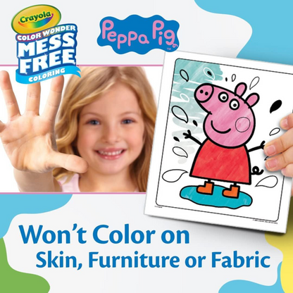 Peppa Pig Crayola Colour Wonder Colouring Book and Markers