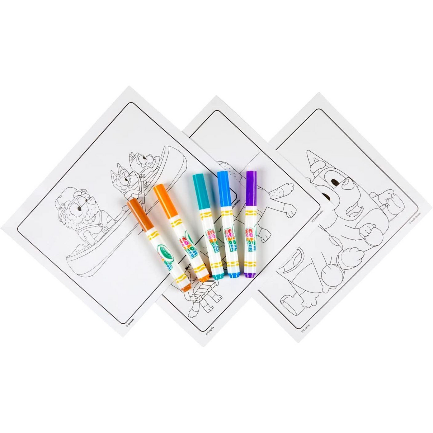 Bluey Crayola Colour Wonder Colouring Book and Markers