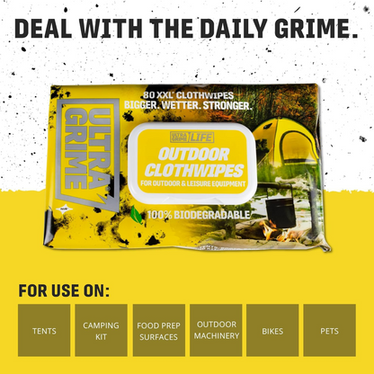 UltraGrime Life: Outdoor 80XXL Clothwipes