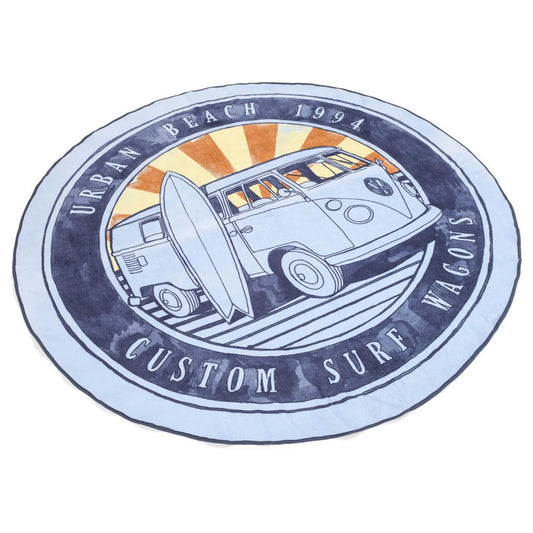 Volkswagen Wagon Camper Towel Round