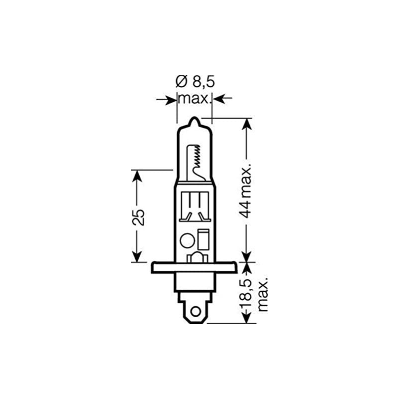 Headlight Bulb H1 12V 55W (SPARE)