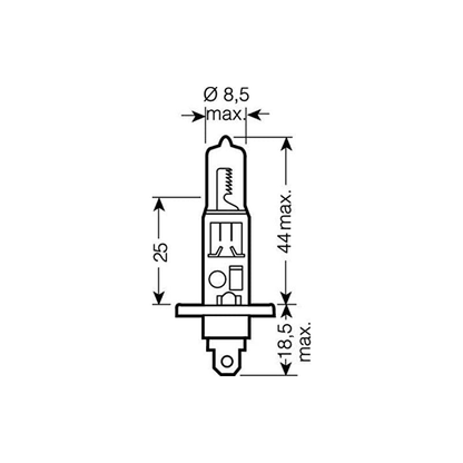 Headlight Bulb H1 12V 55W (SPARE)