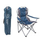 Summit Berkley Padded Relaxer High Back Camping Chair Indigo Blue