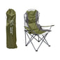 Summit Berkley Padded Relaxer High Back Camping Chair Forest Green